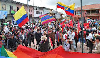 Ecuador: Continúa la Marcha Plurinacional por la vida, el agua y dignidad de los Pueblos