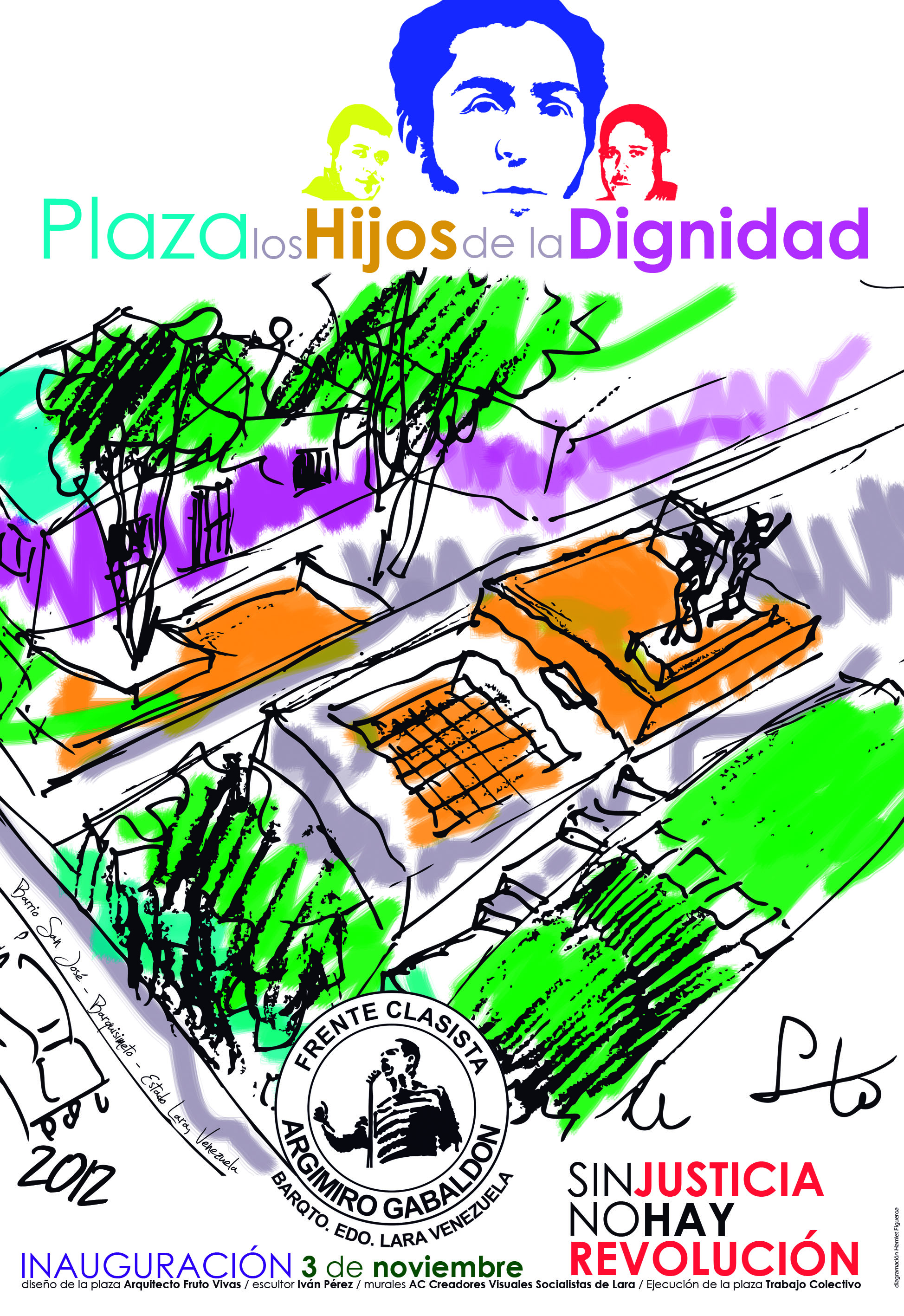 Invitacion Bautizo e Inauguración Plaza Los Hijos de la Dignidad