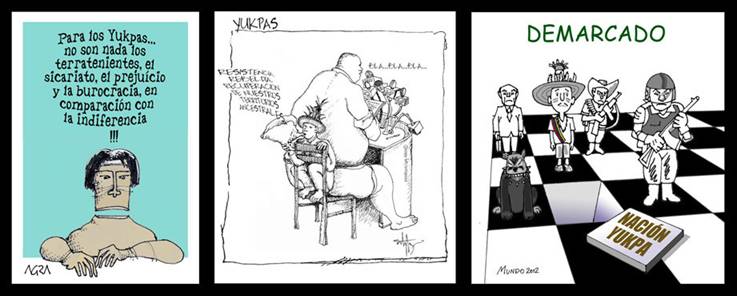 Dibujos solidarios con la Nación Yukpa: AGRA – ALOIS- BOSCO – E. RAMIREZ – MUNDO – ORTIZPOZO – OSKY – S. BRAVO