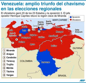 Venezuela: amplio triunfo del chavismo en elecciones regionales