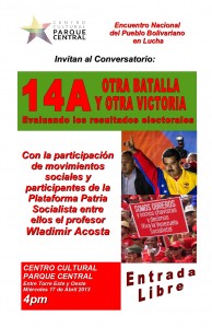 AFICHE FORO EVALUACION ELECTORAL