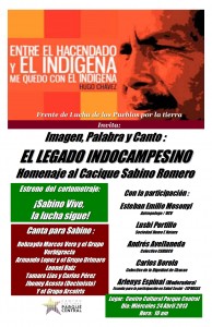 cartel foro tierra