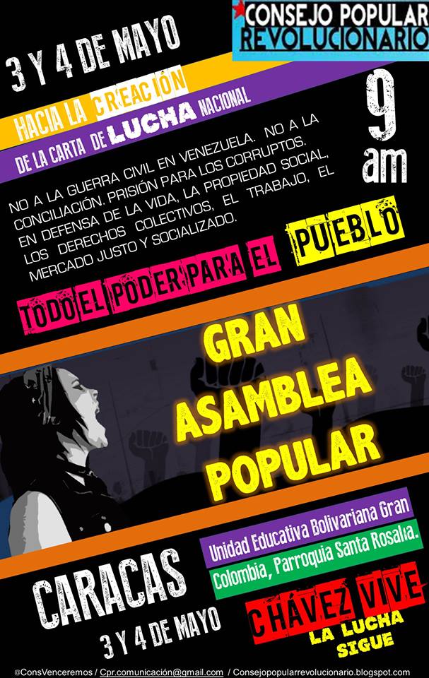 Debate sobre la carta de lucha del nacional del Consejo Popular Revolucionario – CPR (Papel de trabajo)