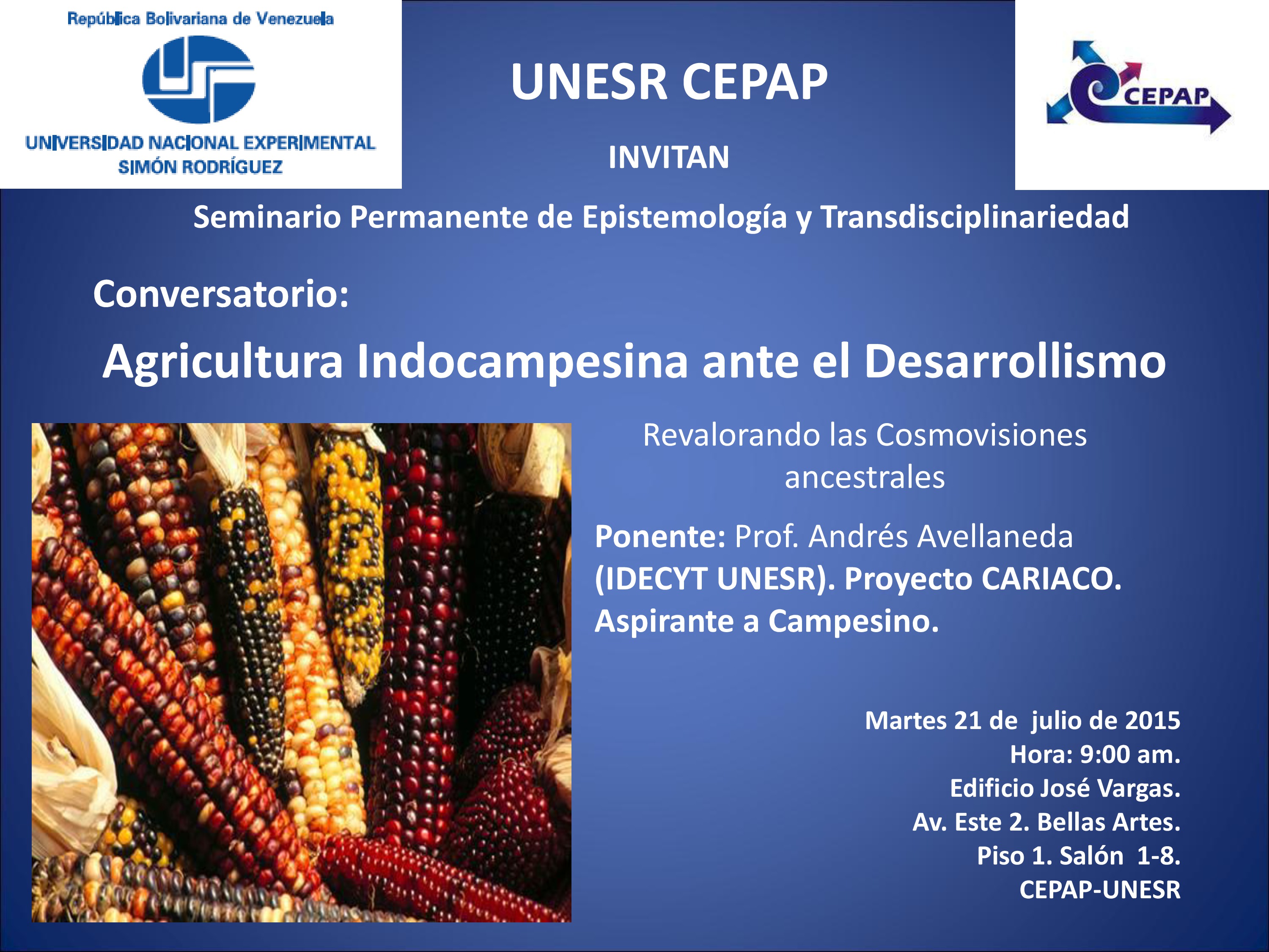 22 de julio: Seminario Permanente de Epistemología y Transdisciplinariedad S.E.P.E.T.