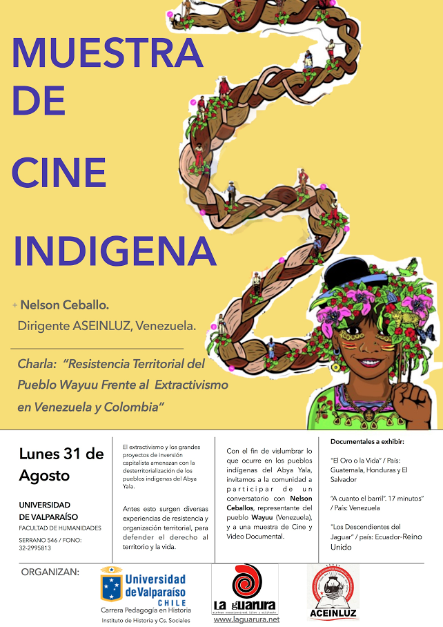 Chile/ Charla Resistencia Territorial Wayuu frente al extractivismo en Colombia y Venezuela
