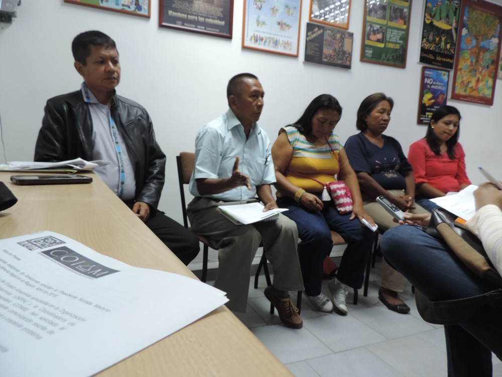 Organizaciones Indígenas de Amazonas con Motivo del Día Internacional de los Pueblos Indígenas. 09 de Agosto de 2016.