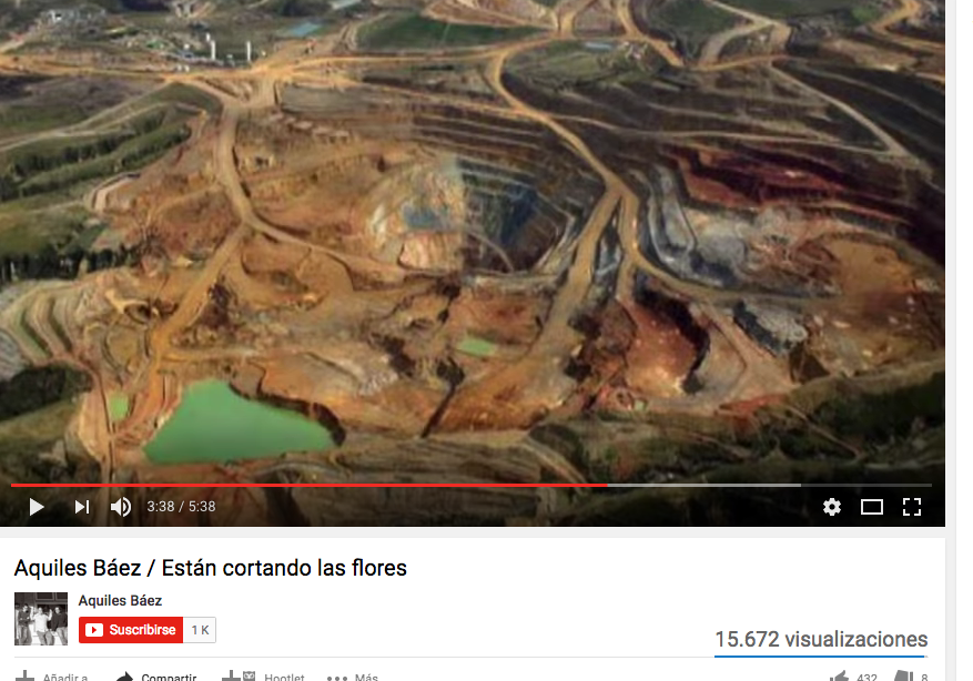 Aquiles Báez / Están cortando las flores [video]