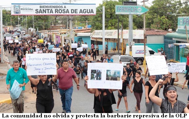 Maracaibo: A 2 años de los 5 asesinatos impunes de la OLP en Santa Rosa de Agua